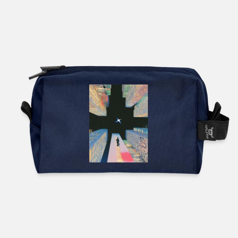 universe design - Recycelte Kulturtasche - Navy