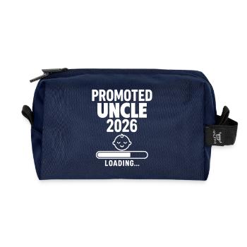 Pregnancy Announcement Future Uncle Uncle - Recycled Toiletry Zip Bag - navy - Front