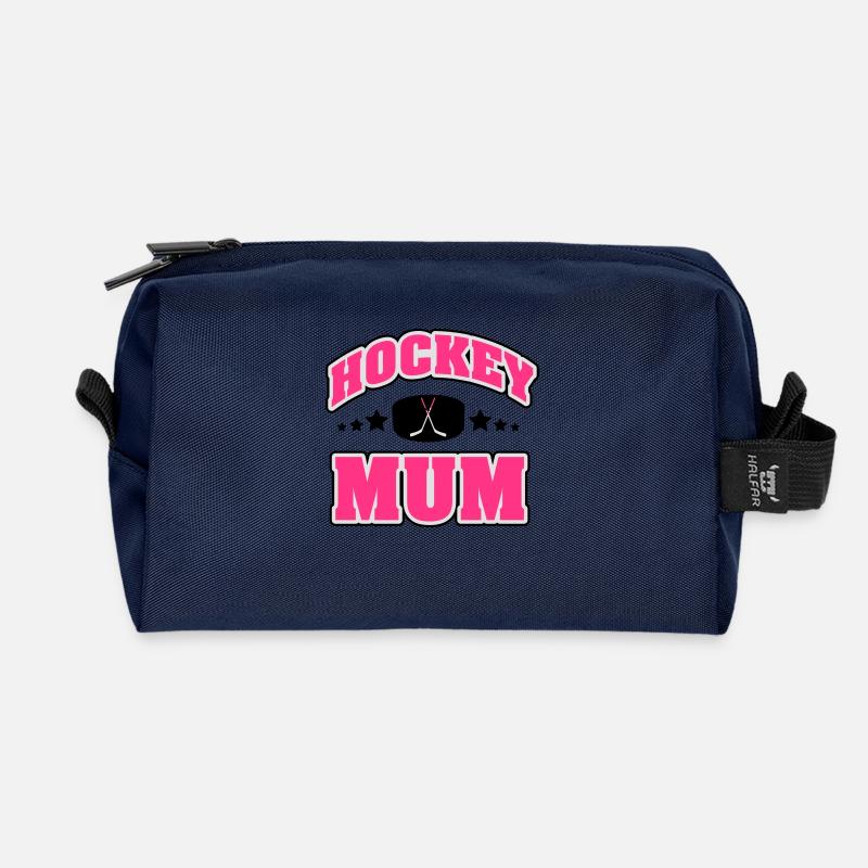 Hockey Mum - Recycelte Kulturtasche - Navy