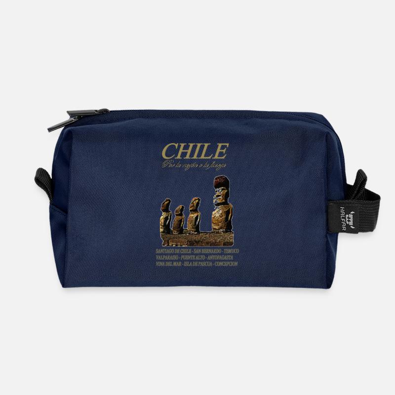 CHILE - Recycelte Kulturtasche - Navy