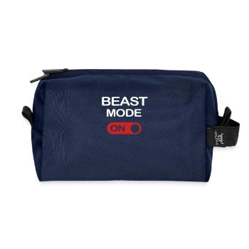 BEAST MODE - Recycelte Kulturtasche - Navy - Vorne