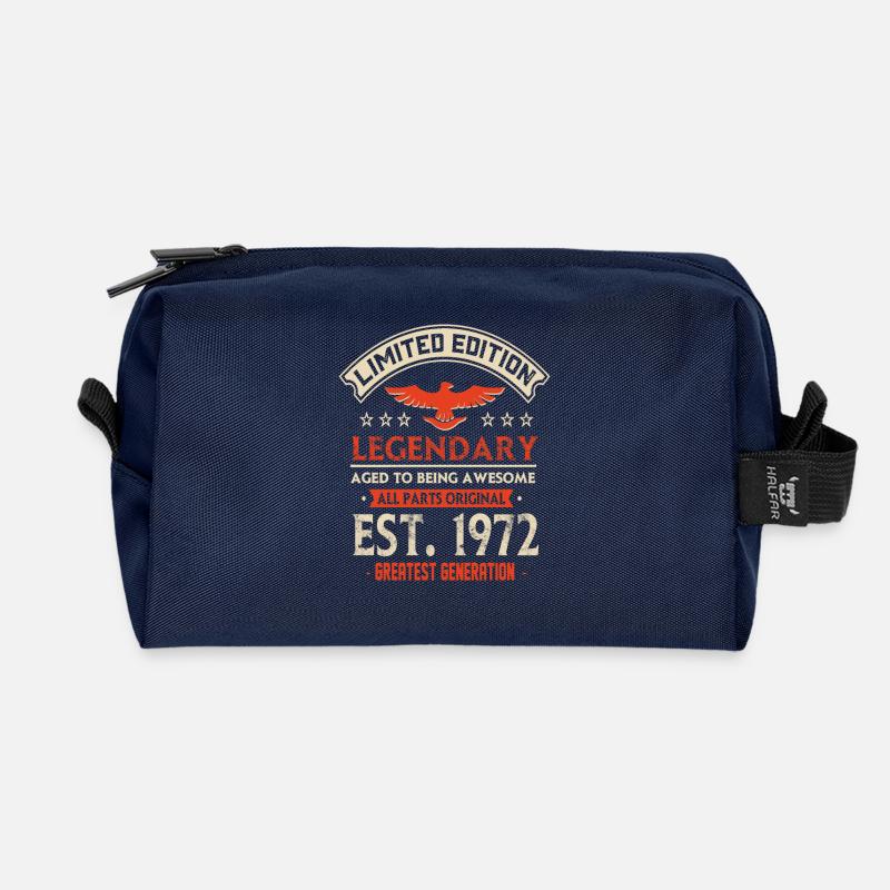 Édition limitée Legendary Est 1972 - Trousse de toilette en tissu recyclé - marine