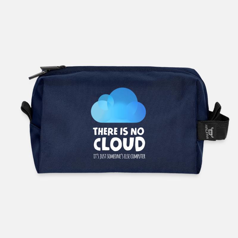 es ist keine Wolke, es ist nur ein anderer Computer - Recycelte Kulturtasche - Navy