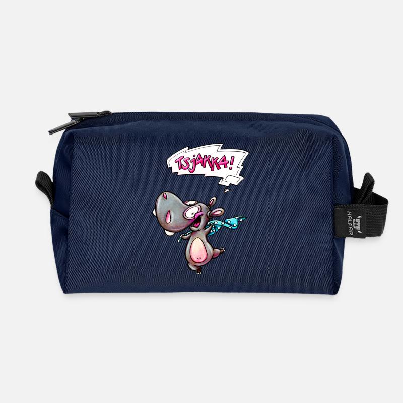 hippo tsjakka! - Recycelte Kulturtasche - Navy
