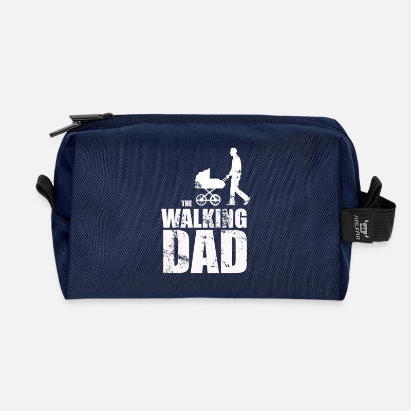 The walking dad - Recycelte Kulturtasche - Navy