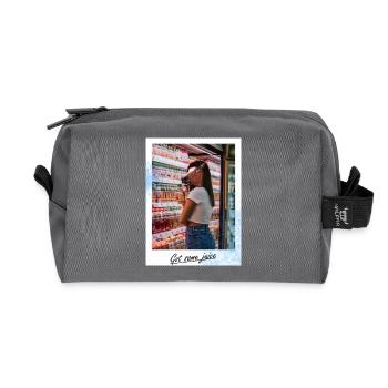 Got some juice - Recycled Toiletry Zip Bag - anthracite - Front
