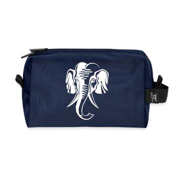 Elephant - Recycelte Kulturtasche - Navy - Vorne