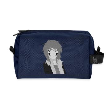 Anime manga - Recycled Toiletry Zip Bag - navy - Front