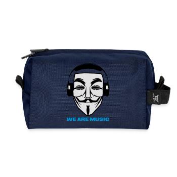 WE ARE MUSIC - Recycled Toiletry Zip Bag - navy - Front