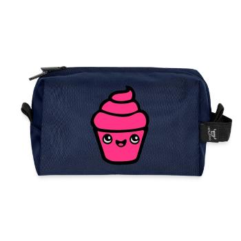 kuchen kawaii cupcake muffin kuchen konditor manga - Recycelte Kulturtasche - Navy - Vorne