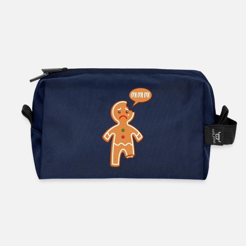 Lebkuchenmann Mi Mi Mi Mimimi Lustige Sprüche - Recycelte Kulturtasche - Navy