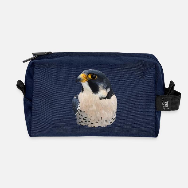 Wanderfalke - Recycelte Kulturtasche - Navy