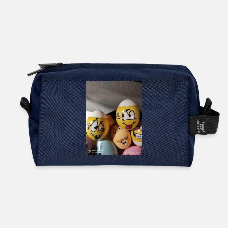 Jusi - Recycled Toiletry Zip Bag - navy