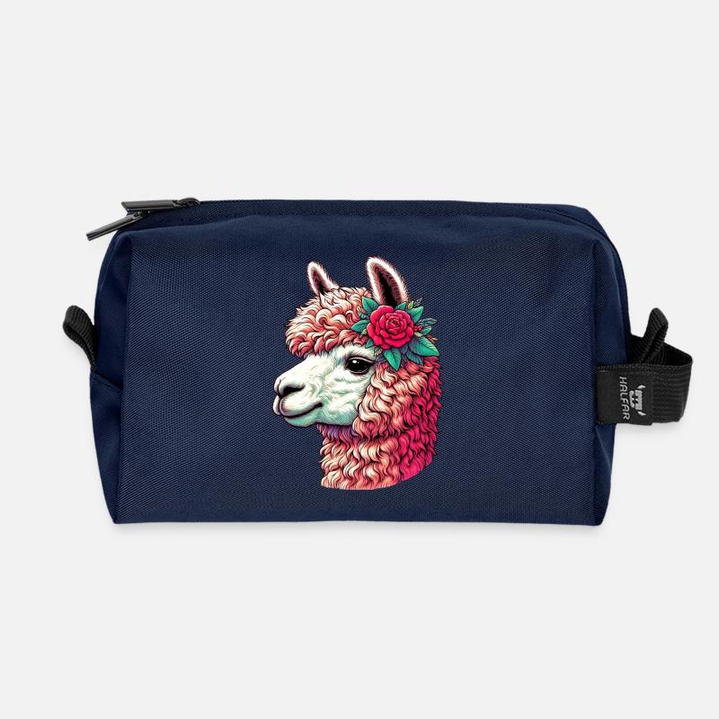 Alpaka - Recycelte Kulturtasche - Navy