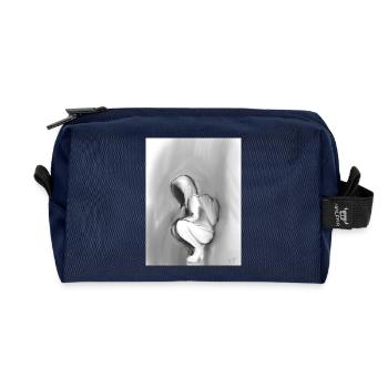 Shadow warrior - Recycled Toiletry Zip Bag - navy - Front