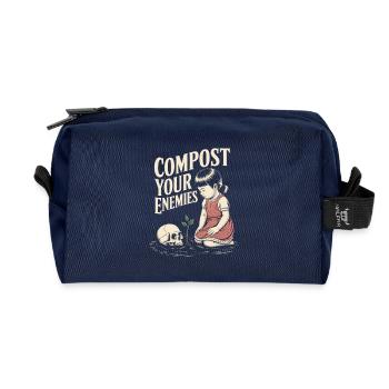 Kompostiere deine Feinde: Wachstum - Recycelte Kulturtasche - Navy - Vorne