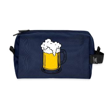 Bière - Trousse de toilette en tissu recyclé - marine - Devant