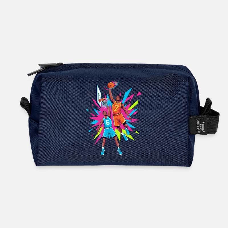 67 Basketball Meme - six seven - Recycelte Kulturtasche - Navy