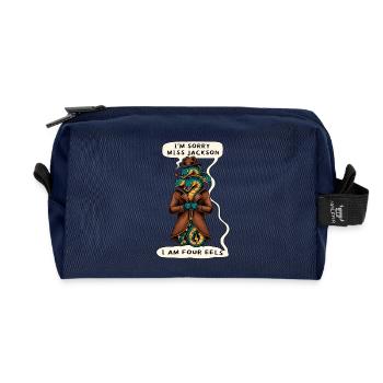 Sorry Ms Jackson... I AM FOUR EELS Parody Funny  - Recycled Toiletry Zip Bag - navy - Front