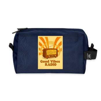Warm Retro-Radio mit echten 70er-Vibes - Recycelte Kulturtasche - Navy - Vorne