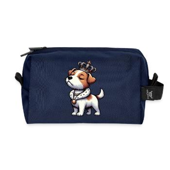 Jack Russel terrier Jack russel liebhaber Jackie - Recycelte Kulturtasche - Navy - Vorne
