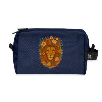 Blühender Löwenblumen-Halo - Recycelte Kulturtasche - Navy - Vorne