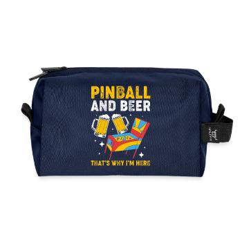 Flipper Pinball - Recycelte Kulturtasche - Navy - Vorne