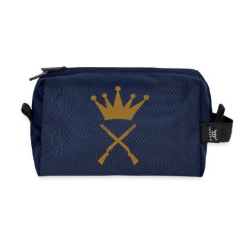 Le roi des chasseurs - chasse - Trousse de toilette en tissu recyclé - marine - Devant