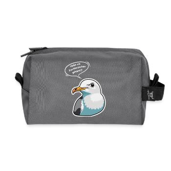 Ai-je entendu des sandwichs au poisson !? - Mer du Nord Maritime - Trousse de toilette en tissu recyclé - anthracite - Devant