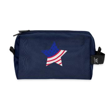 usa_stern - Trousse de toilette en tissu recyclé - marine - Devant