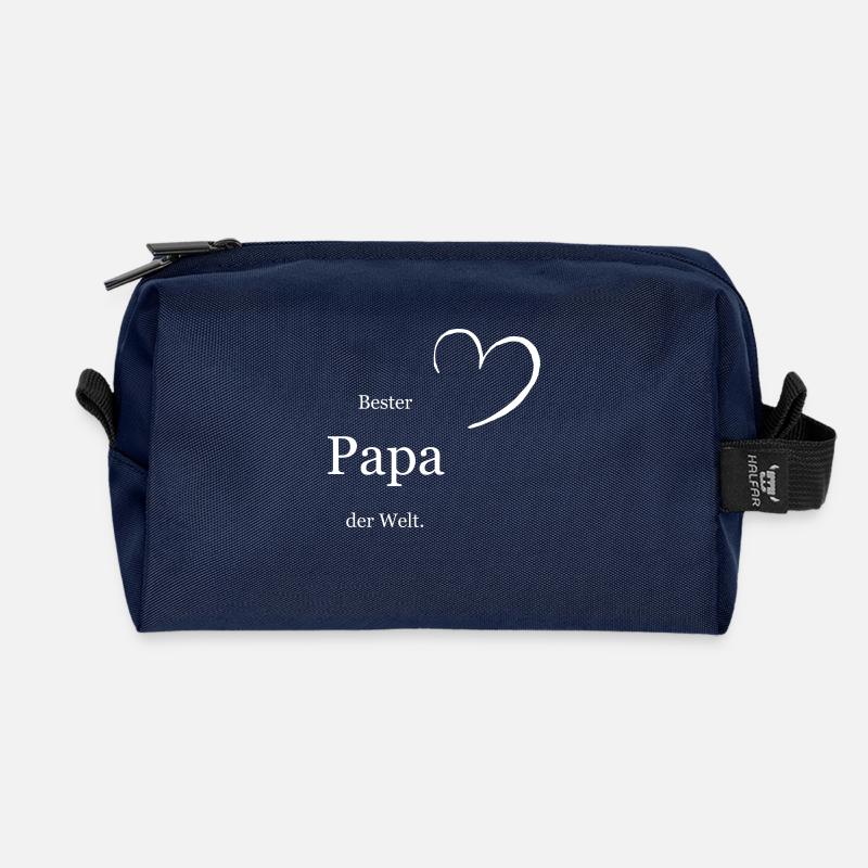 Bester Papa der Welt - Recycelte Kulturtasche - Navy