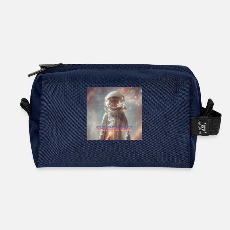 SHINY NOISE - Recycelte Kulturtasche - Navy