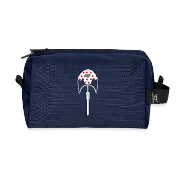 Tour-de-France, König der Berge - Recycelte Kulturtasche - Navy - Vorne