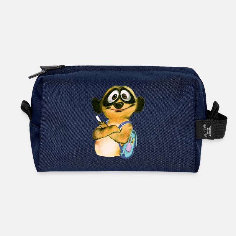 Schul-Schlingel - Recycelte Kulturtasche - Navy