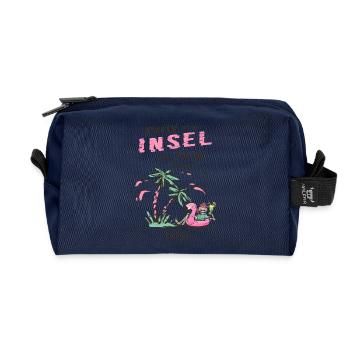 Party Insel - Recycelte Kulturtasche - Navy - Vorne