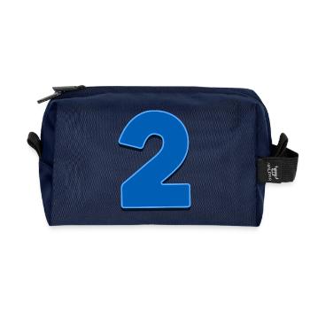 2 - Trousse de toilette en tissu recyclé - marine - Devant
