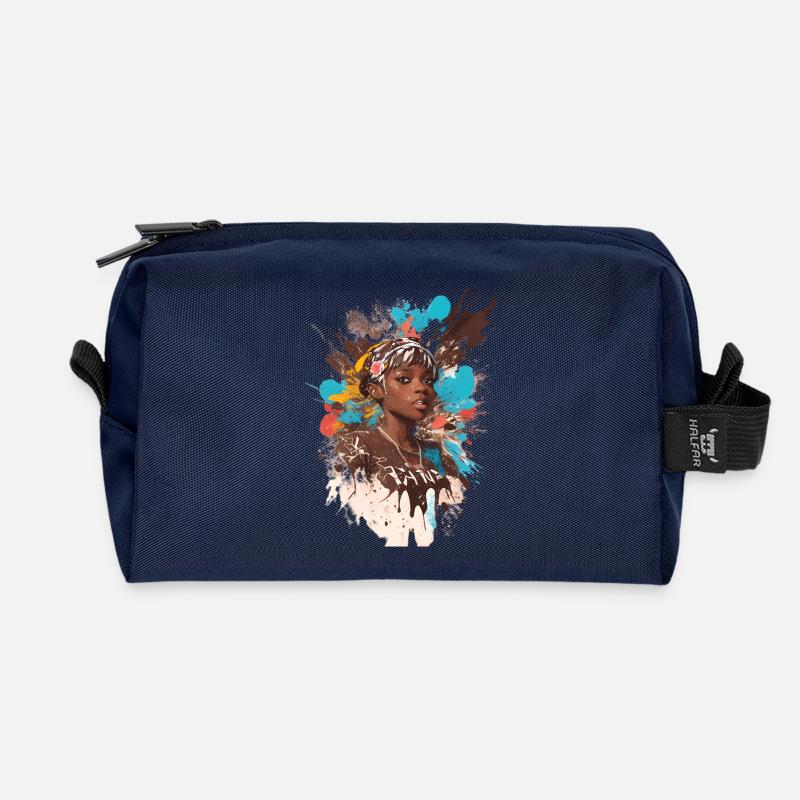 Sweet Lady - Recycelte Kulturtasche - Navy