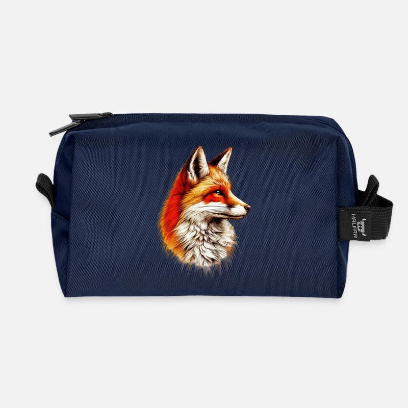 Fuchs - Recycelte Kulturtasche - Navy