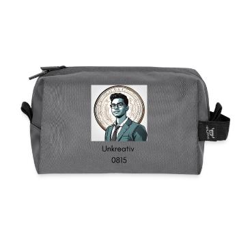 Manque de créativité 2 - Trousse de toilette en tissu recyclé - anthracite - Devant