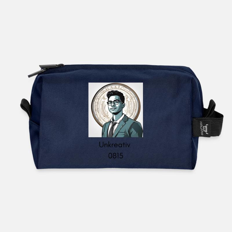 Uncreative 2 - Recycled Toiletry Zip Bag - navy