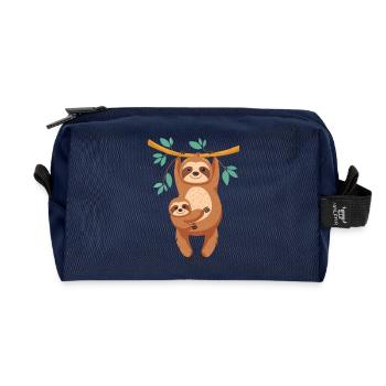 Hang in there buddy - Recycelte Kulturtasche - Navy - Vorne