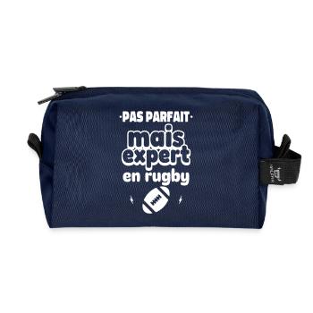 expert en rugby - Trousse de toilette en tissu recyclé - marine - Devant