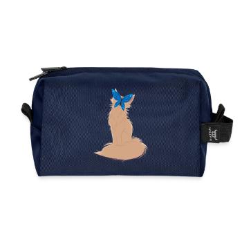 Traum-Coon - Recycelte Kulturtasche - Navy - Vorne