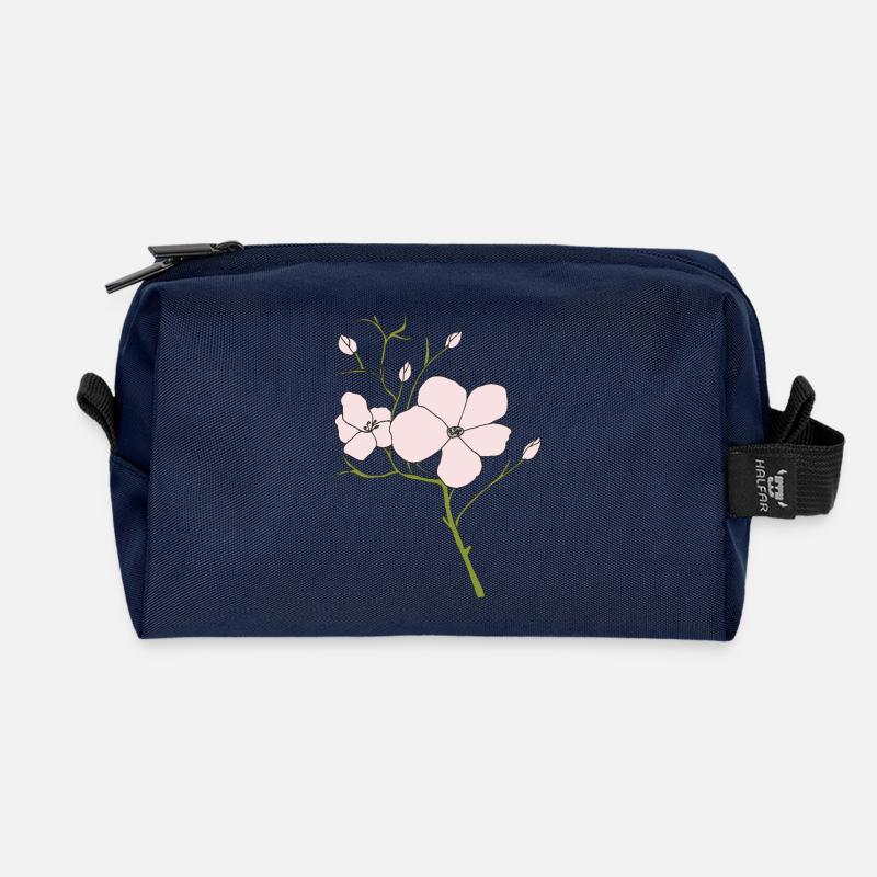 wildrose - Recycelte Kulturtasche - Navy