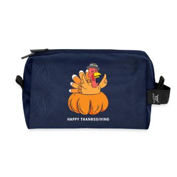 Thanksgiving Maman Maman Maman Grand-mère - Trousse de toilette en tissu recyclé - marine - Devant