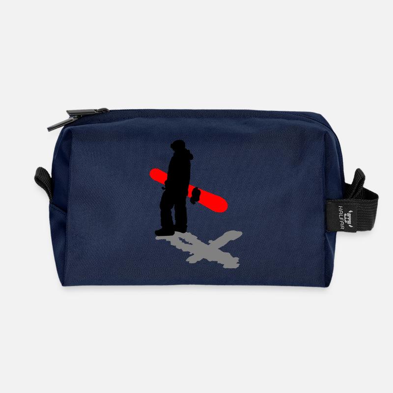 Snowboard - Recycelte Kulturtasche - Navy