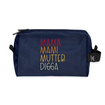 Mama Mami  Mutter Digga - Recycelte Kulturtasche - Navy - Vorne