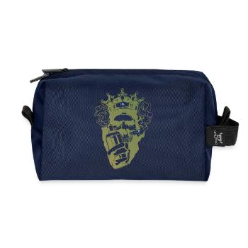 King of Bars Crown Micro - Recycled Toiletry Zip Bag - navy - Front