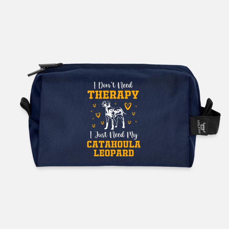 Catahoula Hund - Recycelte Kulturtasche - Navy