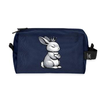 Kaninchen Hase Hasen langohr Klopfer Rammler - Recycelte Kulturtasche - Navy - Vorne